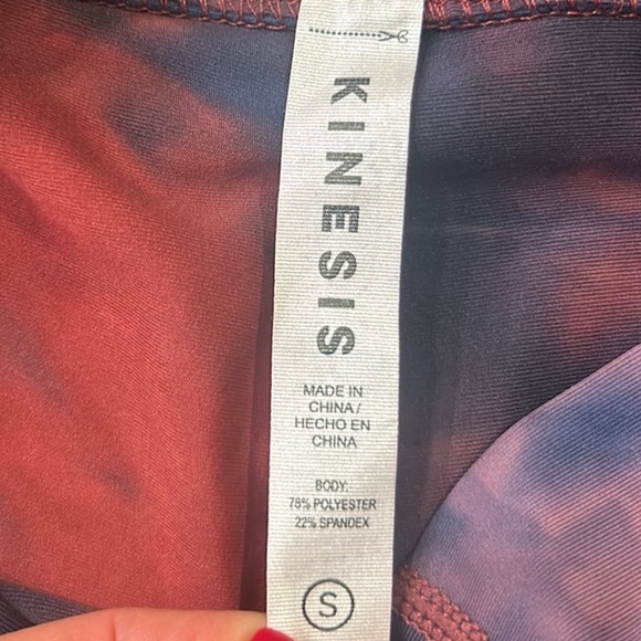 Kinesis High Rise Ankle Length Tie Dye Leggings Size Small - Picture 12 of 12